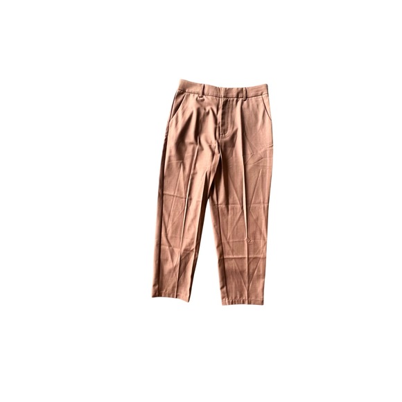 High Waisted Cropped Skinny Straight Leg Trousers Professional Office Pants - Picture 7 of 11